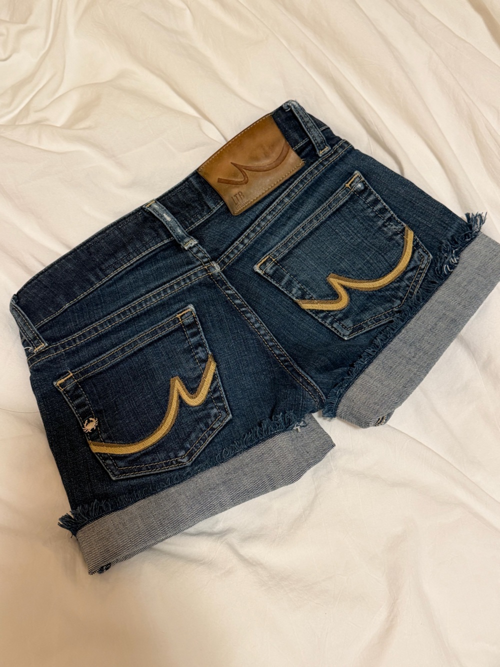 Low Rise LTB 1948 Dark Blue Women’s Denim Shorts - Picture 4 of 6